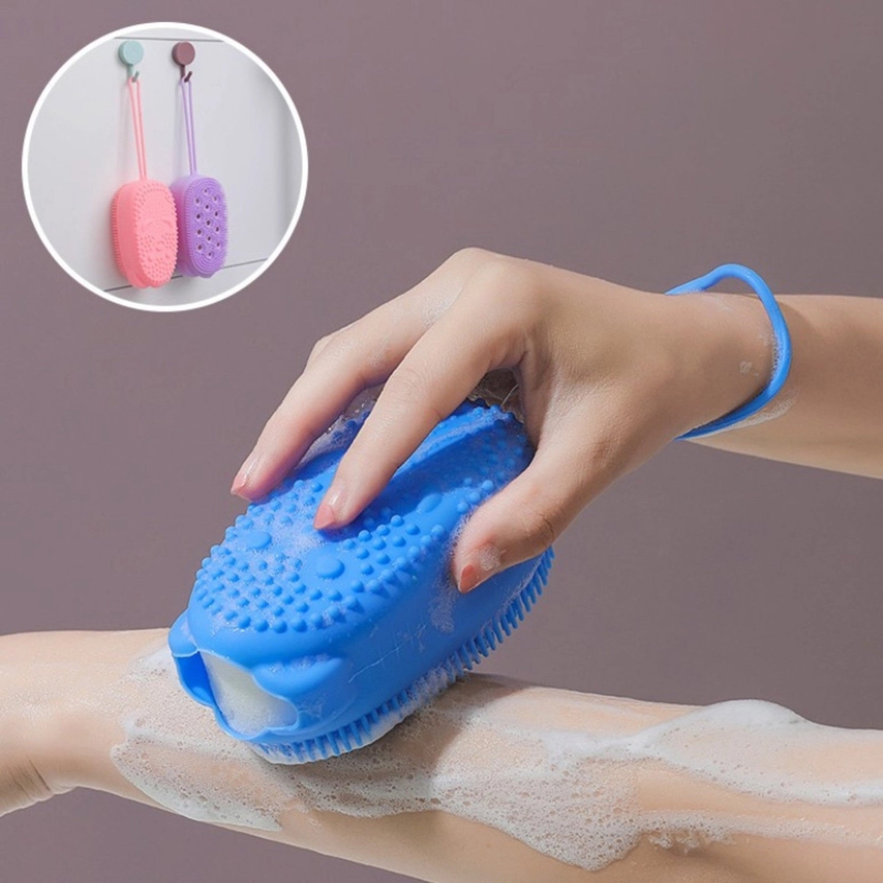Shower Tools Washing Pad Bubble Multi Function Scrubbing Artifact Silicone Bath Brush Double-sided Soft Massage