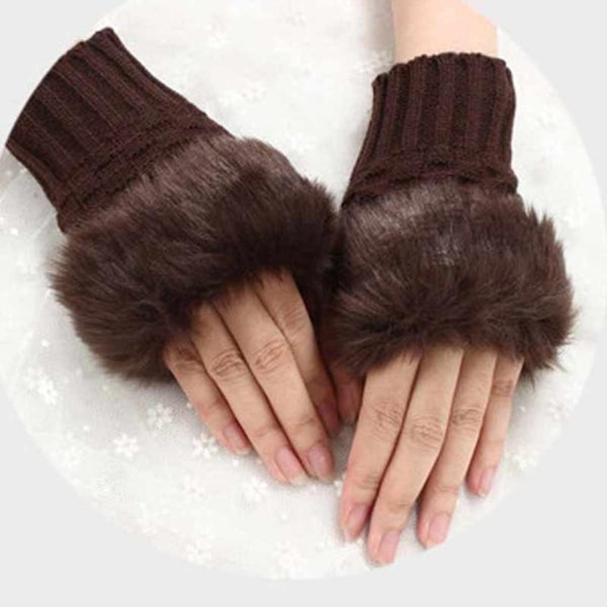 Fancy Winter Wool Gloves for Women