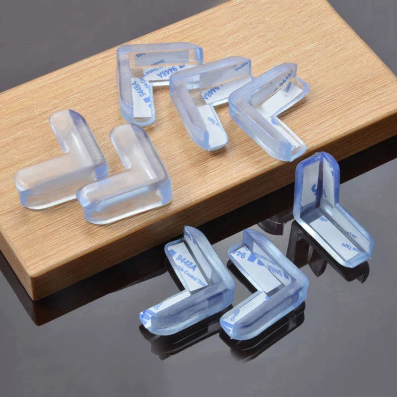 12(pcs) Silicone Table Corner Protector For Kids Safety Table Corner Covers For Glass Table - Baby Safety Equipment - REVEL.PK