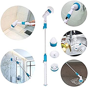 Rechargeable Spin Scrubber Long Handle Cleaning Brush