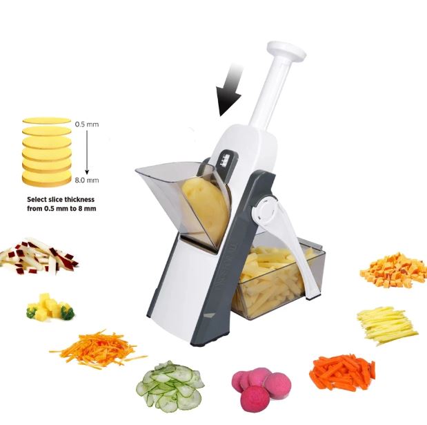 Mandoline 5 In 1 Safe Vegetable Cutter & Slicer - REVEL.PK