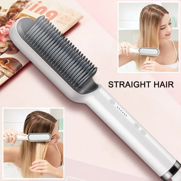 Hair Straightener Comb – Fast Heating & Anti-Scald