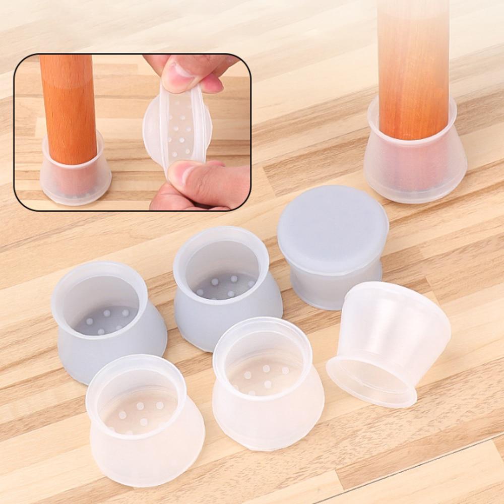 Pack of 24 Pcs Furniture Silicon Non-Slip Protection Cover Silicone Chair Table Foot Cover Protector