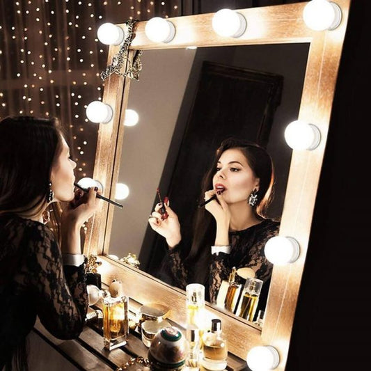 LED Mirror Lights Make Up Vanity Mirror Light with 10 Light for Makeup Dressing Table - REVEL.PK