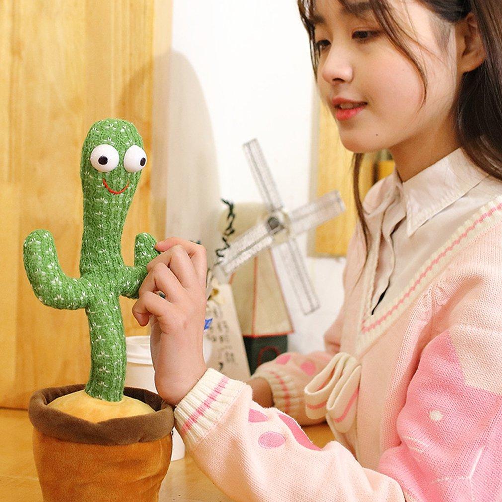 Dancing Cactus Toy with Recording – Rechargeable Talking Singing Cactus - REVEL.PK