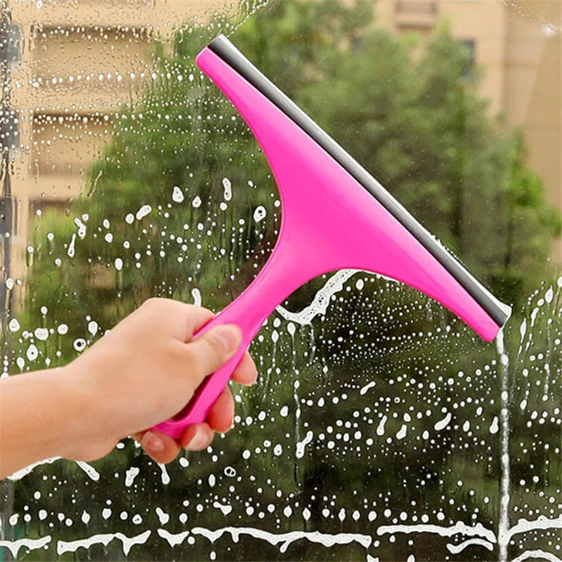 Practical Soft Glass Scraper Wiper Window Brush Cleaner Car Window Washing wiper 25x22cm