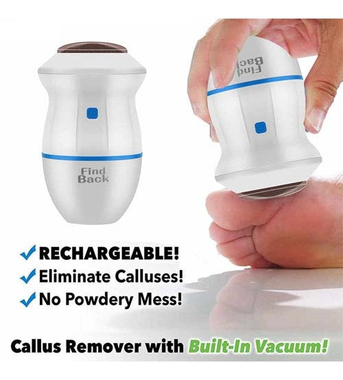 Find Back Callus Remover With Built-In Vacuum Electric Foot Grinder - REVEL.PK