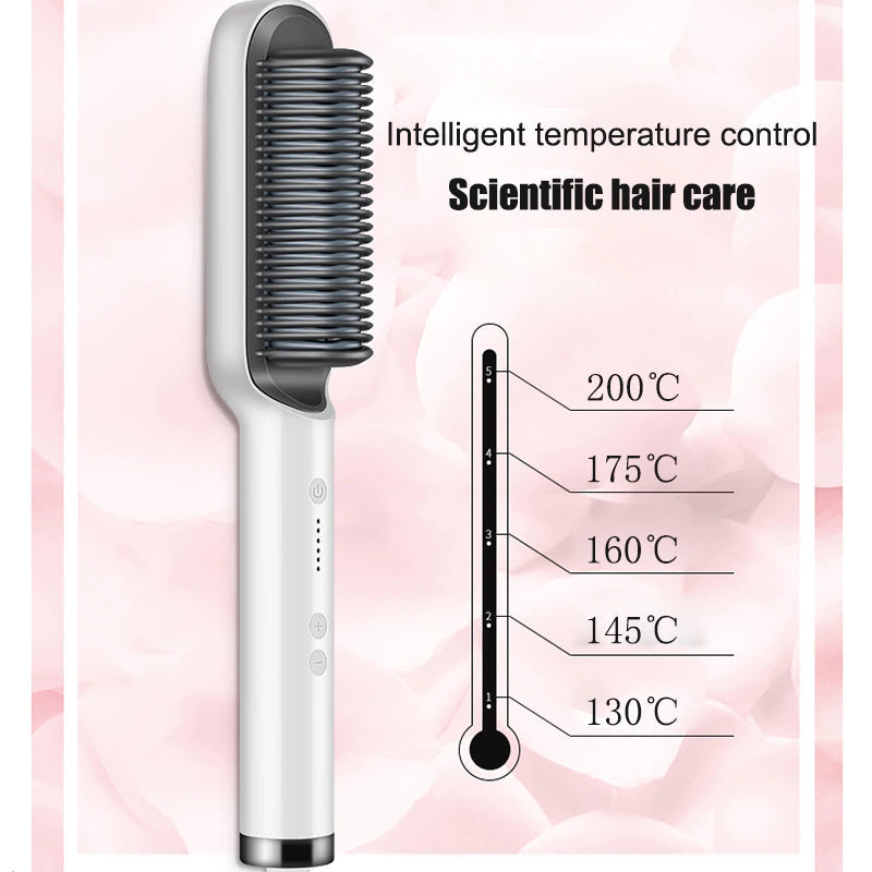 Hair Straightener Comb – Fast Heating & Anti-Scald