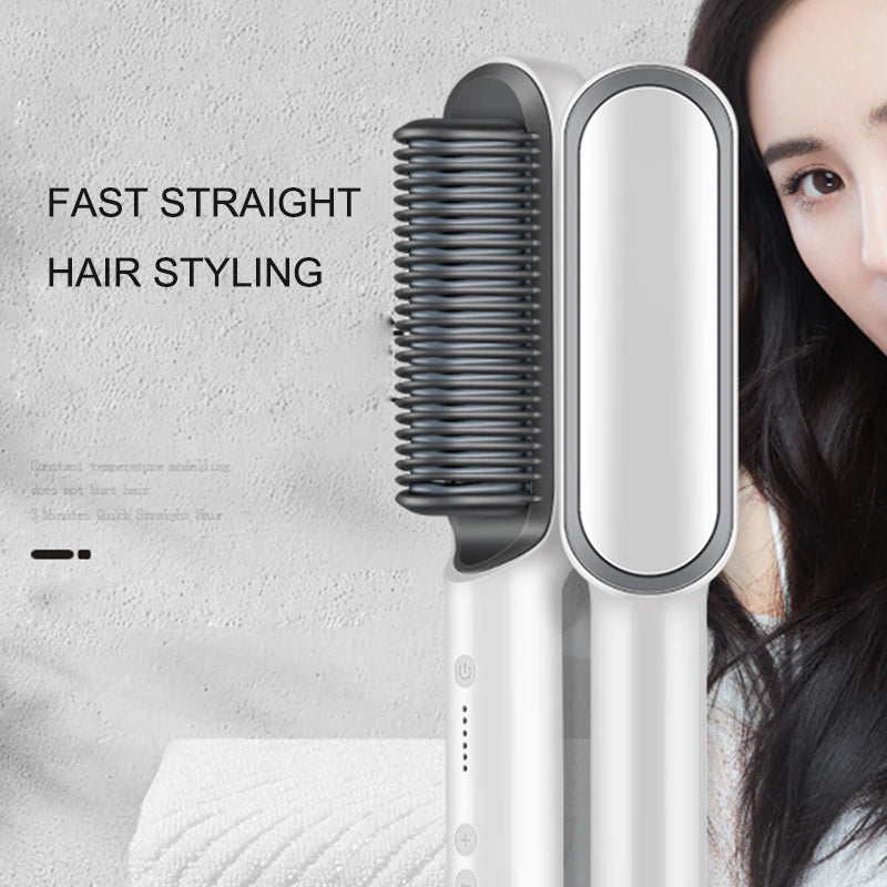 Hair Straightener Comb – Fast Heating & Anti-Scald