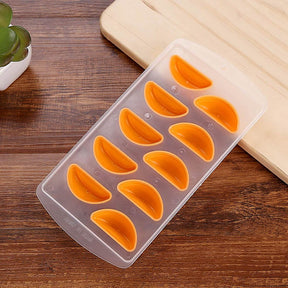 Pack of 3 Safety Silicone Fruit Shape Ice Cube Tray Mold