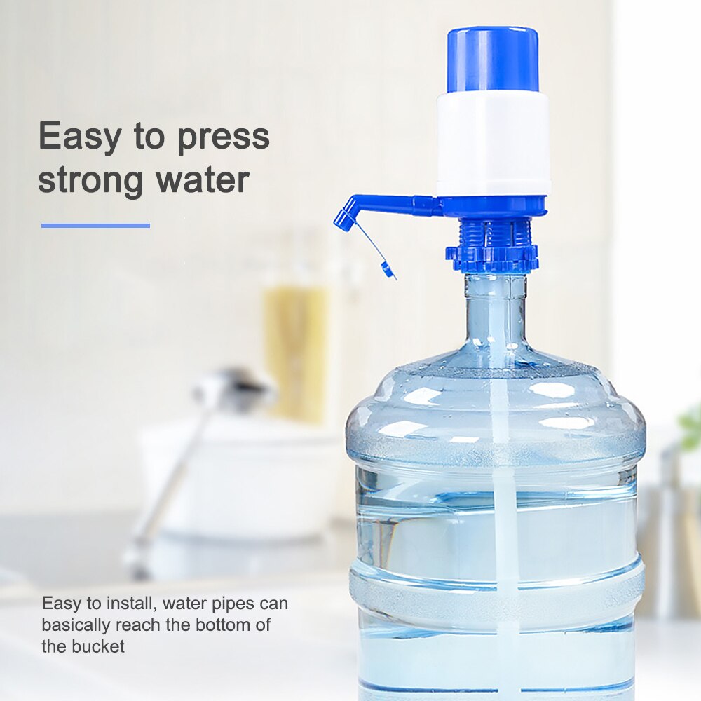 Portable Bottled Water Pump Plastic Manual Hand Press Drinking Water Dispenser Hand Press Water Pump