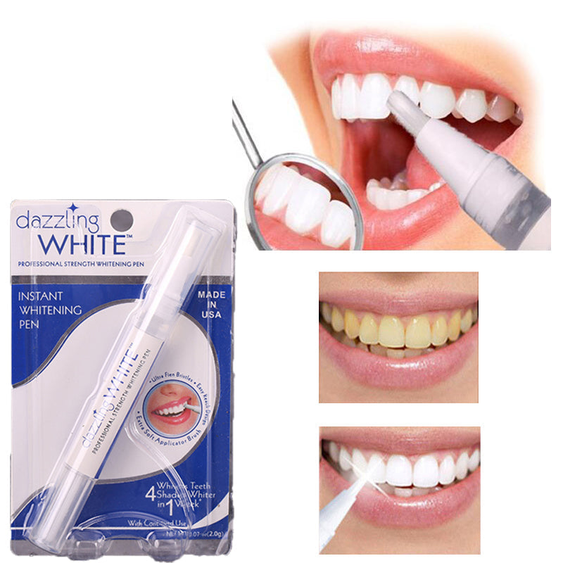 Dazzling White Instant Teeth Whitening Pen Cleaning Remove Stains Teeth Professional Whitening Pen - REVEL.PK