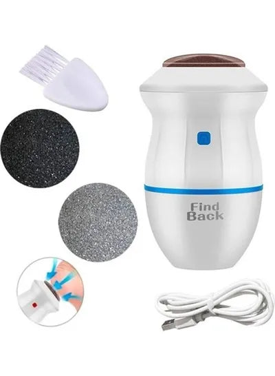 Find Back Callus Remover With Built-In Vacuum Electric Foot Grinder - REVEL.PK