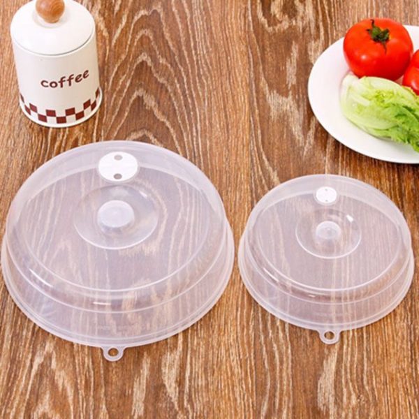 Dustproof Microwave Oven Dish Plate Steam Splash proof Cover Food - REVEL.PK