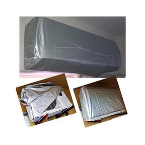 Pack of 2 Dust proof Ac Cover For Indoor & Outdoor Unit - 1.5 Ton -Parachute Silver 100% Water Proof - REVEL.PK