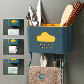 Wall Mounted Spoon And Cutlery Holder