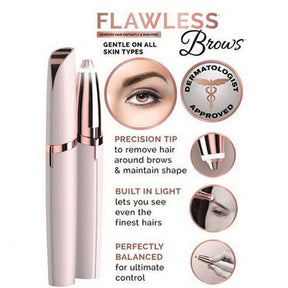 Rechargeable Flawless Eyebrow Hair Remover Eyebrow Trimmer Pen Electric Shaver For Women Face