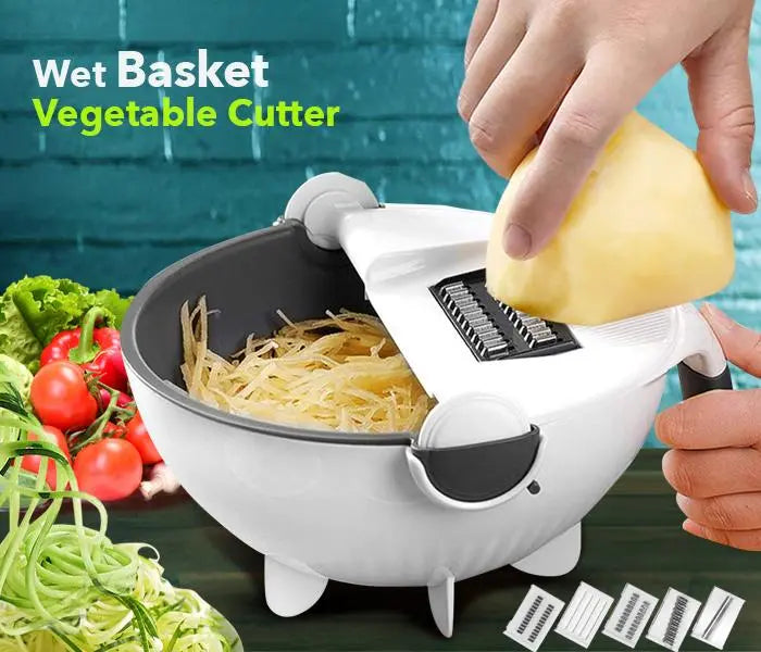 Multifunctional Vegetable Cutter With Drain Basket [free home delivery]