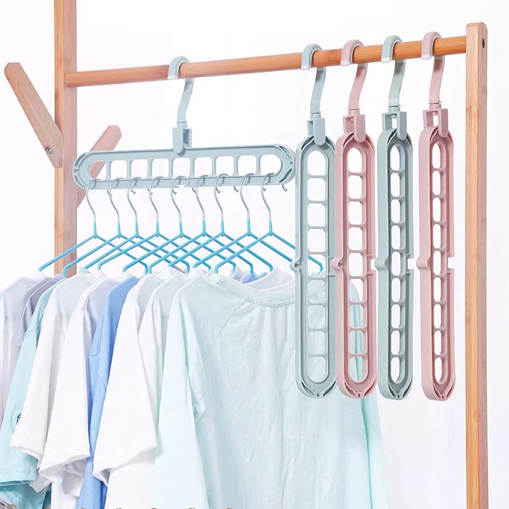 (Pack of 5)  Adjustable Multipurpose Plastic Hangers