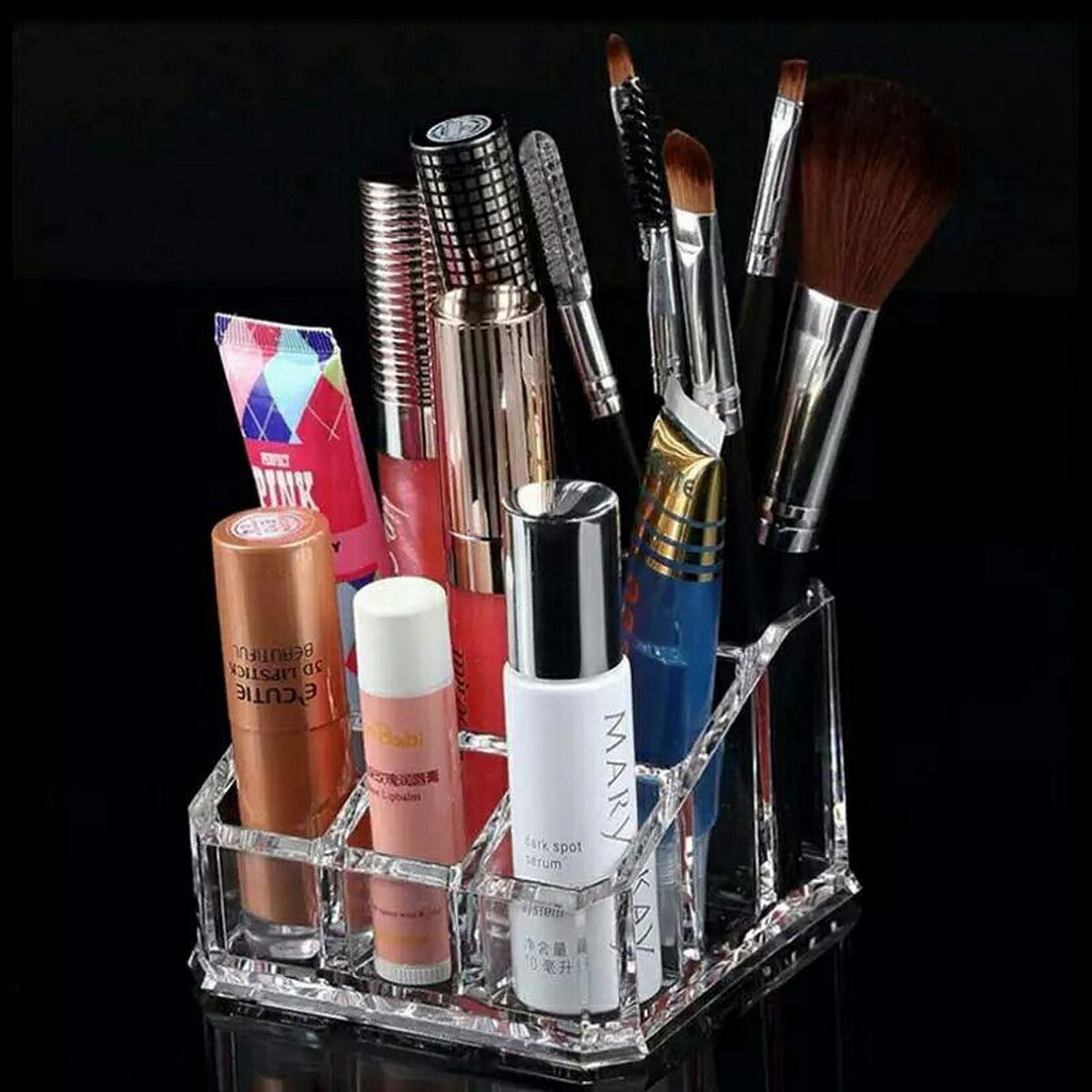 9 Grid Acrylic Makeup Organizer Transparent Storage Box Cosmetic Box