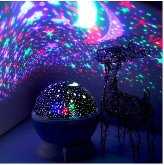 LED Rotating Moon lamp, Dream Rotating projection Lamp Romantic Light, Starry Sky Star Projector Lamp - REVEL.PK