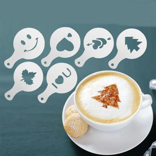 Pack Of 32 Pcs Coffee Stencil Template Set