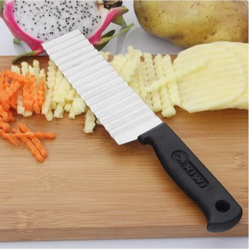 (Pack of 2) French Fry Cutters Stainless Steel Wave Knife Potato Cutting Machine Corrugated Knife Cutting French Fries Corrugated Cutter - REVEL.PK