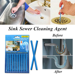 Pack Of 12 Sticks - Keeps Drain Clear & Odor-Free, All Year Long Kitchen Sink and Bathtub Drain Cleaner