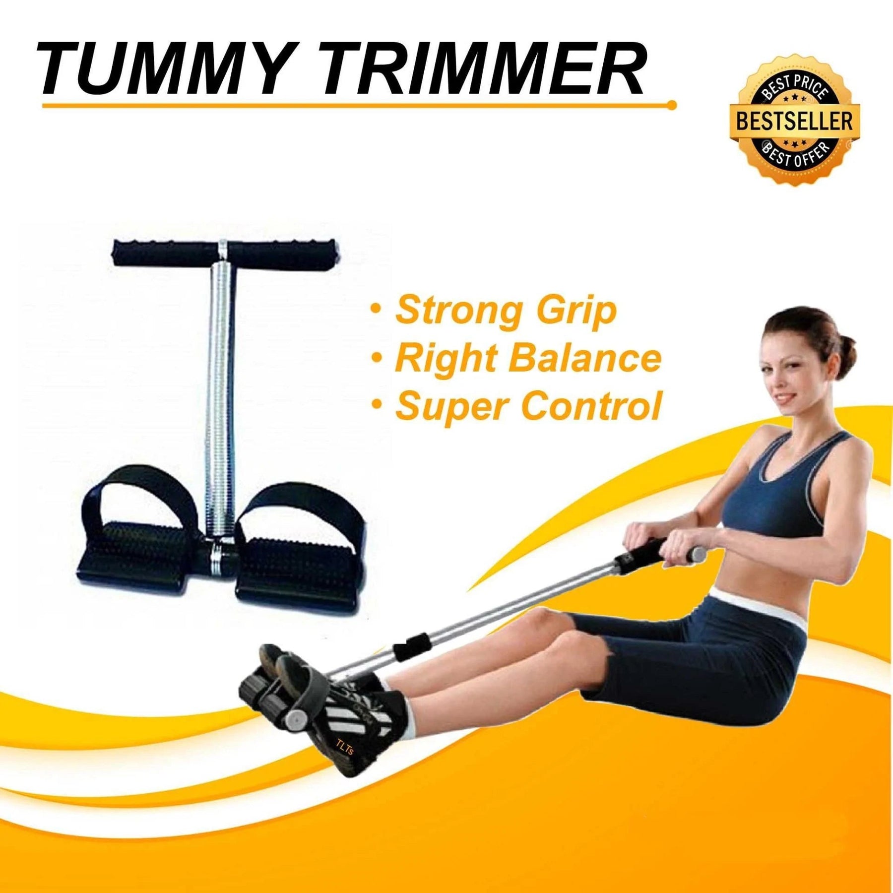 High Quality Tummy Trimmer Single Spring Home And Gym Exercise Helper Weight Loss Machine